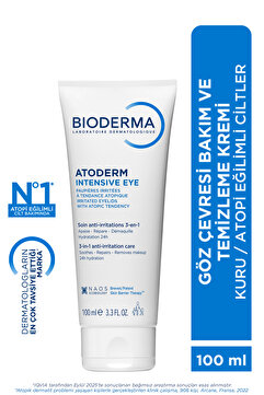 Bioderma Atoderm Intensive Eye Kuru, Atopi Eğilimli Cilt Hyalüronik Asit İçeren Nemlendirici Göz Kremi 100ml