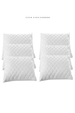 VentiSette ALE HOME 6 Adet 50x70 Cm Kapitone Desenli Fermuarlı Tela Yastık Koruyucu Alez