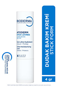 Bioderma Atoderm Lip Stick Kuru ve Hassas Dudaklar Shea Yağı İçeren Besleyici Nemlendirici Dudak Kremi 4 gr
