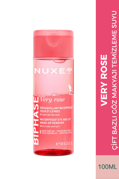 Nuxe Very Rose Çift Bazlı Göz Makyajı Temizleme Suyu 100 ML