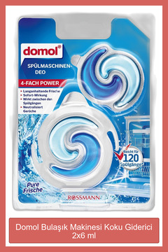 Domol Bulaşık Makinesi Koku Giderici 2 x 6 ml (2 Adet)