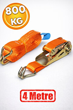Badem10 Spanzet Yük Gerdirme Eşya Sabitleme Halatı Cırcırlı Gırgır 800 kg 4 Metre SG27-4 Ratchet Strap