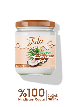 Tala Hindistan Cevizi Yağı %100 Saf ve Doğal Soğuk Sıkım 150 Ml