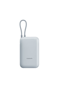 Xiaomi Power Bank Entegre Kablo 10000mAh 22.5W BHR9073GL - Buz Mavisi