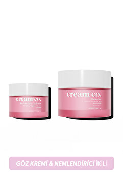 Cream Co. Aydınlatıcı Kırışıklık Karşıtı Cilt Tonu Eşitleyici Su Bazlı Nemlendirici Göz Kremi İkili