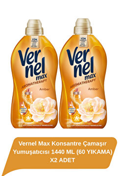 Vernel Max Konsantre Çamaşır Yumuşatıcısı 1440 ML (60 YIKAMA) AMBER X2 ADET