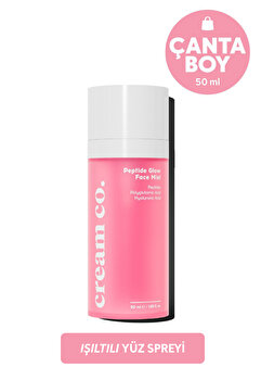 Cream Co. Nemlendirici Aydınlatıcı Yüz Spreyi | Peptit Face Mist | Ektoin Hyaluronik Asit | Tüm Cilt Tipleri