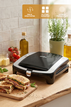Sinbo SSM-2550 XL Tost Makinesi 4 Dilim Kapasiteli Yapışmaz Plaka