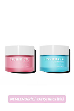 Cream Co. Cilt Tonu Eşitleyici Aydınlatıcı Yatıştırıcı Onarıcı Su Bazlı Nemlendirici Yüz Kremi İkili