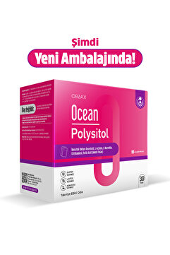 Ocean Polysitol - İnositol, Folik Asit (Metil Folat), E Vitamini, L-Karnitin, L-Arjinin 30 Saşe