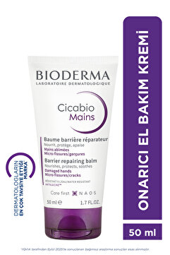 Bioderma Cicabio Hand Cream Kuruluktan Çatlamış Eller Onarıcı, Besleyici, Yoğun Nemlendirici El Kremi 50 ml