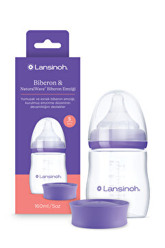 LANSINOH 160 ml Biberon ve NaturalWave® Biberon Emziği (1 Ay+)
