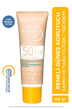Bioderma Photoderm Cover Touch SPF50+ Karma ve Yağlı Ciltler Kapatıcı Etkili Güneş Kremi Very Light 40 ML