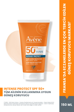 Avene Intense Protect SPF50+ Bebek, Çocuk & Yetişkinler için Yüksek Korumalı Yüz & Vücut Güneş Kremi 150ml