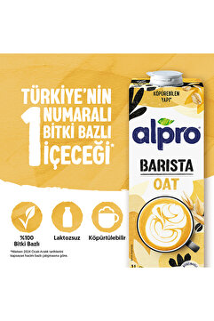 Alpro Barista Yulaf Sütü 1 L Vegan Laktozsuz Bitkisel Bazlı