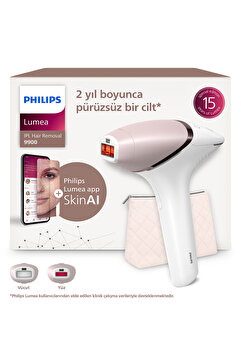 Philips Lumea 9900 Serisi BRI950/02 IPL Tüy Alma, SkinAI Uygulama, Vücut ve Yüz için 2 Başlık, Çanta