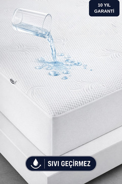 Formeya Premium Bambu Desen Su Sıvı Geçirmez Fitted Alez Bambu Sessiz Yatak Koruyucu Alez