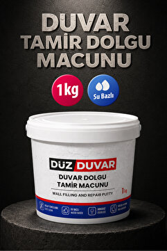 Badem10 Duvar Tamir Dolgusu (1 KG) Macunu Zemin Alçı Sıva Derin Boşluk Doldurucu Çatlak Onarıcı Giderici