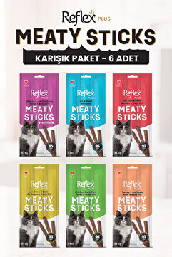 Reflex Meaty Sticks Karışık Ödül Maması Seti 3X5GR 6lı Paket