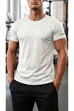 Ghassy Co Erkek Nem Emici Hızlı Kuruma Atletik Teknik Performans Spor T-shirt