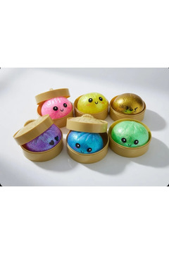EGOMONİİ SquishyFun Gökkuşağı gizemli Squishy Bun Seti (gizemli renkli squishy)