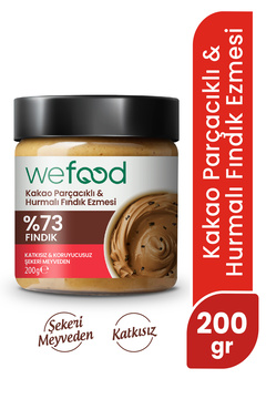 Wefood Kakao Parçacıklı Hurmalı Fındık Ezmesi 200 gr