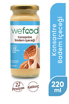Wefood Konsantre Badem İçeceği (%100 Badem) 220 gr