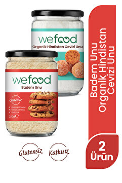 Wefood Glutensiz Badem Unu 250 gr + Organik Hindistan Cevizi Unu 320 gr