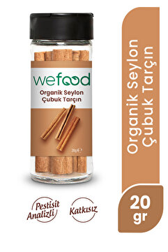 Wefood Organik Seylon Tarçın Çubuk 20 gr