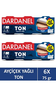 Dardanel Ayçiçek Yağlı Ton Balığı 6 x 75 gr