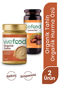 Wefood Organik Tahin 300 Gr + Hurma Özü 315 Gr