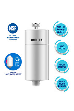 Philips Duş Filtresi Cilt ve Saç Dostu Awp1775wh Fildişi