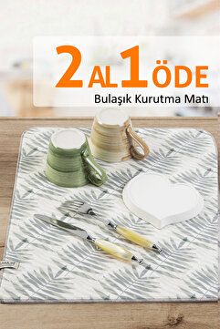 HAMUR Bulaşık Kurutma Matı 42x50 Cm Pedi Kurulama Bezi Örtüsü Mf-075