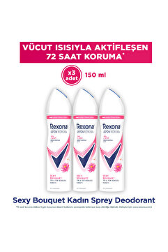 Rexona Kadın Sprey Deodorant Sexy Bouquet 150 ml x3