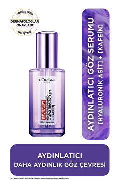 L'Oreal Paris Revitalift Filler [Hyaluronik Asit+Niasinamid+Saf Kafein] Aydınlatıcı, Kırışıklık Karşıtı Göz Serumu