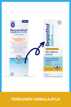 Bepanthol Derma Nemlendirici Ve Besleyici Spf 25 Günlük Yüz Bakım Kremi 50 ml - Günlük Yoğun Nemlendirici