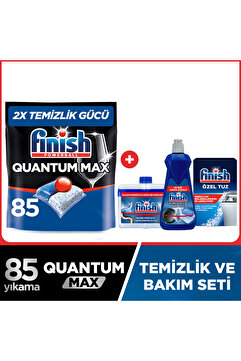Finish Ultimate Bulaşık Makinesi Deterjanı Kapsül Tablet 85 Adet + Temizlik ve Bakım Seti