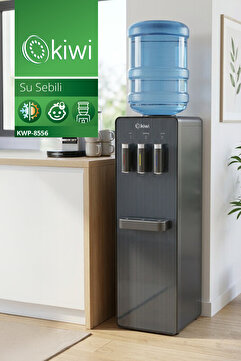 Kiwi Kwp-8556 Paslanmaz Çelik Depolu Su Sebili - Sıcak, Soğuk, Ilık -