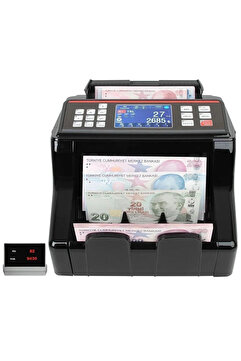 Sigma Sc7520b Karışık Para Sayma Makinesi - Tl - Euro - Usd - Türkçe Sesli Uyarı Müşteri Ekranı