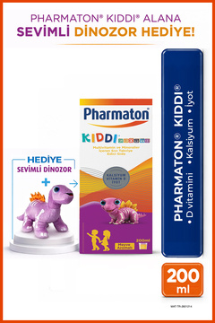 Pharmaton Kiddi Growth Multivitamin ve Mineral Desteği 200 ml Peluş Oyuncak Hediyeli