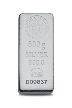 Nadir Gold NADİR Ürünü Uluslararası Geçerli Sertifikalı Faturalı 999.9 Saf Külçe Gümüş