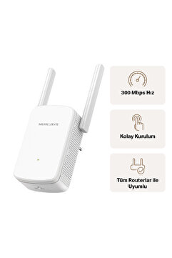 Mercusys ME12 300 Mbps Wi-Fi Menzil Genişletici 2 Antenli Sinyal Güçlendirici Range Extander