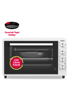 Simfer 7032 Beyaz 70 LT Turbo Fan Mini / Midi Fırın - 4 Fonksiyon, Yoğurt Yapma & Buz Çözme Özellikli