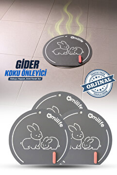 omilife 3 Adet Gri renk Silikon Gider Kapağı Koku Önleyici Lavabo Banyo Mutfak Gider Tıkacı