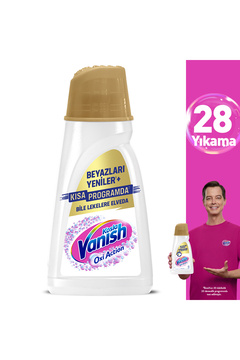Vanish Oxi Action Kristal Beyaz Deterjan Güçlendirici ve Leke Çıkarıcı Sıvı 1000 ml