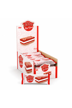 Elvan Today Red Velvet Kek 40 Gr. 24 Adet (1 Kutu)