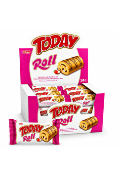 Elvan Today Swiss Roll Çilek Kremalı Kek 35 Gr 24 Adet (1 Kutu)