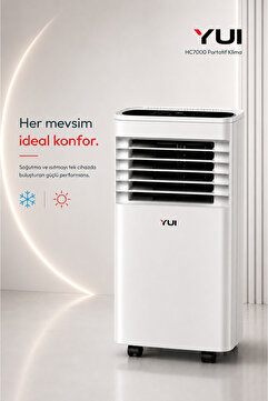 Yui HC7000 7000 BTU Soğutmalı & 6140 BTU Isıtma Portatif Klima (Uzaktan Kumandalı)