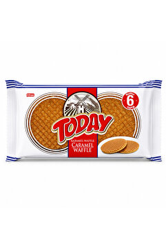 Elvan Today Caramel Waffle 132 Gr. 6lı (1 Paket)