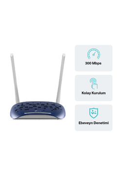 Tp-Link TD-W9960 300 Mbps 4 Port ADSL2+-VDSL Kablosuz Fiber Modem